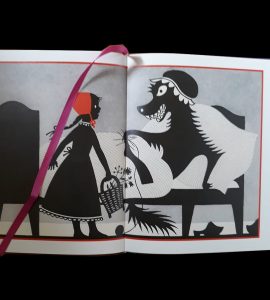 Illustrazione da "Le fiabe dei Fratelli Grimm" di Noel Daniel, Edizione Taschen. Il lupo è sicuramente il più famoso cattivo delle fiabe.