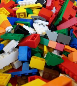 mattoncini da costruzione assortiti
